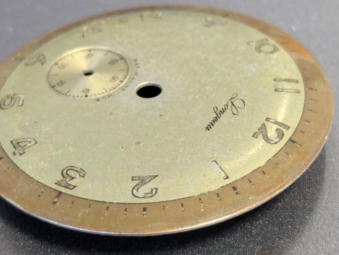 Vintage Longeau Watch Dial with Seconds Sub Dail – 30.6mm