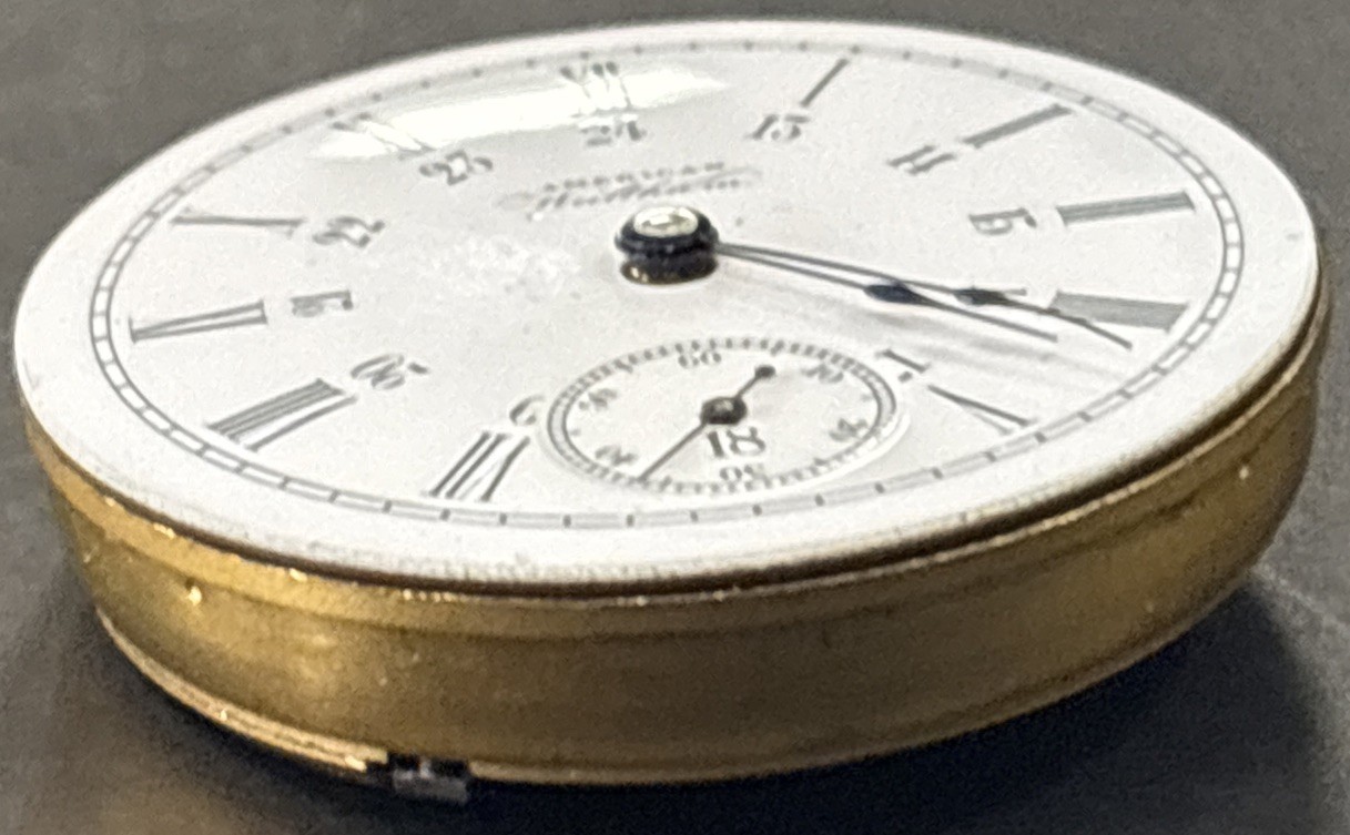 Waltham Watch Co. 7 Jewel Pocket Watch Movement Grade No. 1 Model 1883 Size 18