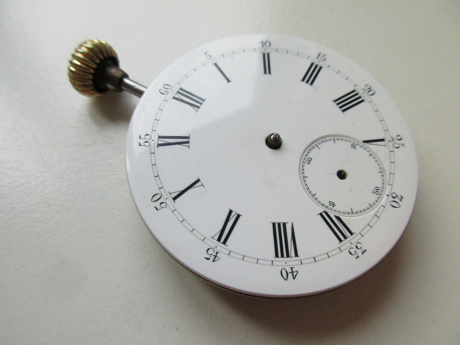 Pocket watch movement diam. 43.2 mm crown wind (at 12) & crown – running