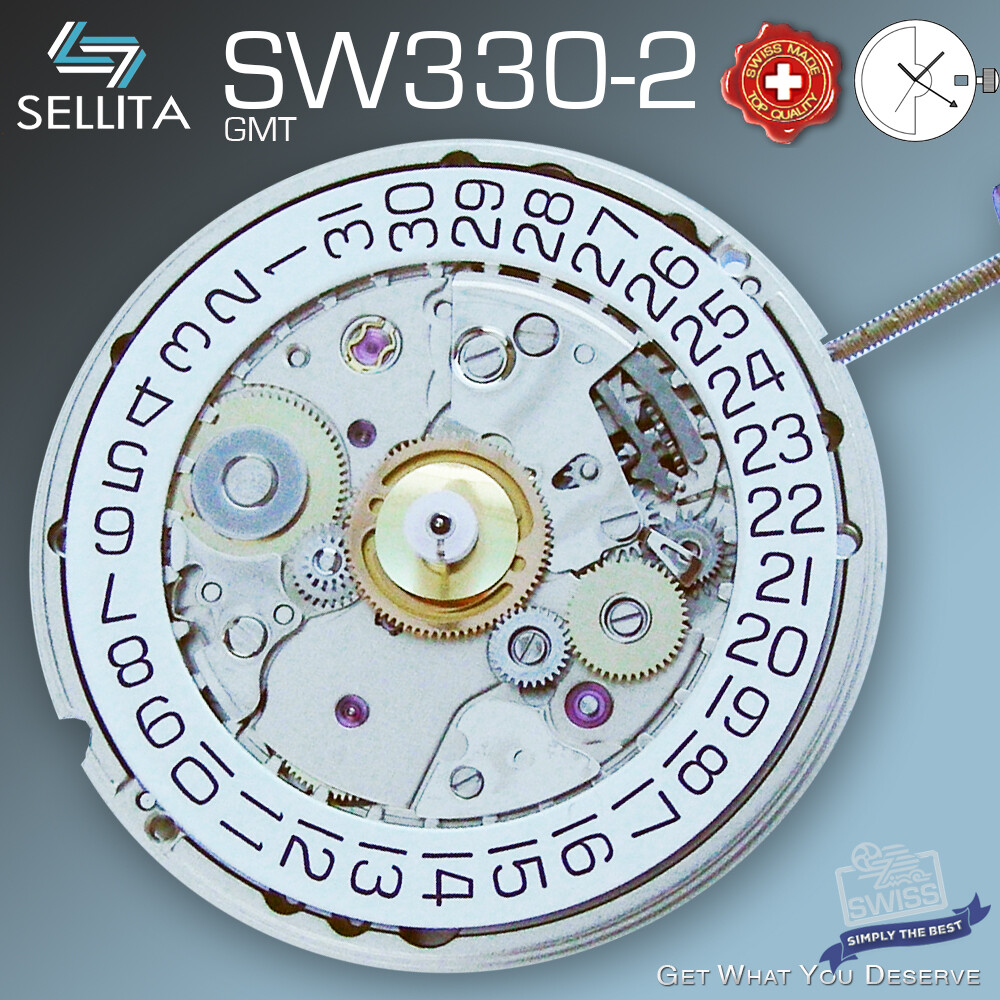 MOVEMENT AUTOMATIC SELLITA, SW330-2 GMT STANDARD, SWISS MADE