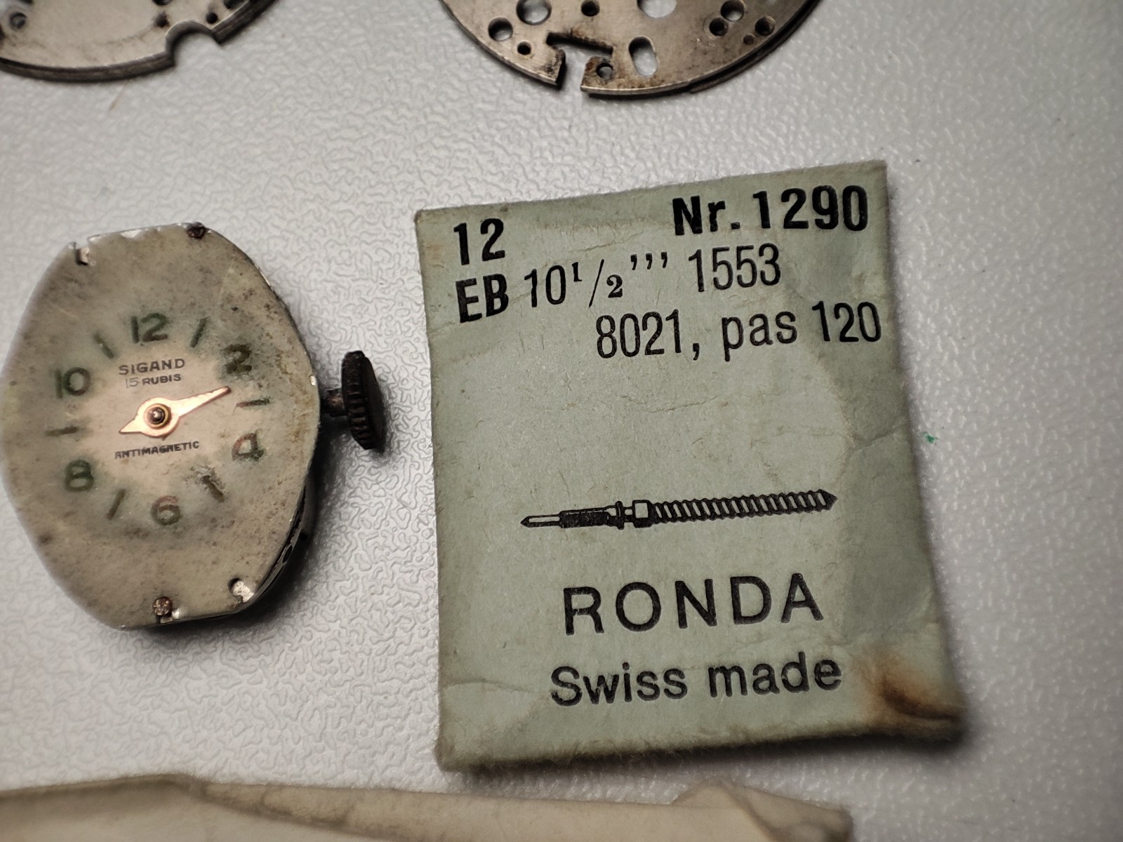 EB 1268 EB 8021N EB 1343 EB 1536 EB 1553 8340 Watch Main Plate movement For part