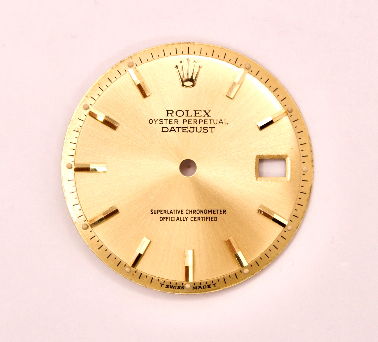 ORIGINAL Rolex Dial 36mm Datejust Champagne Two Tone YG w Date 1601/1603