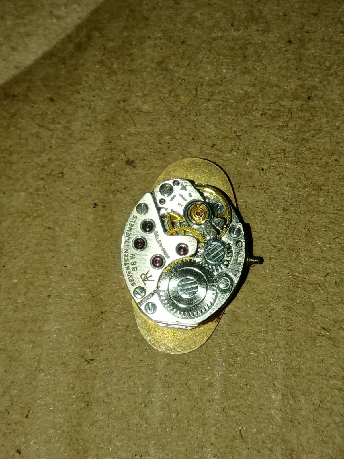 Carvelle 17j Watch Movement (Working)
