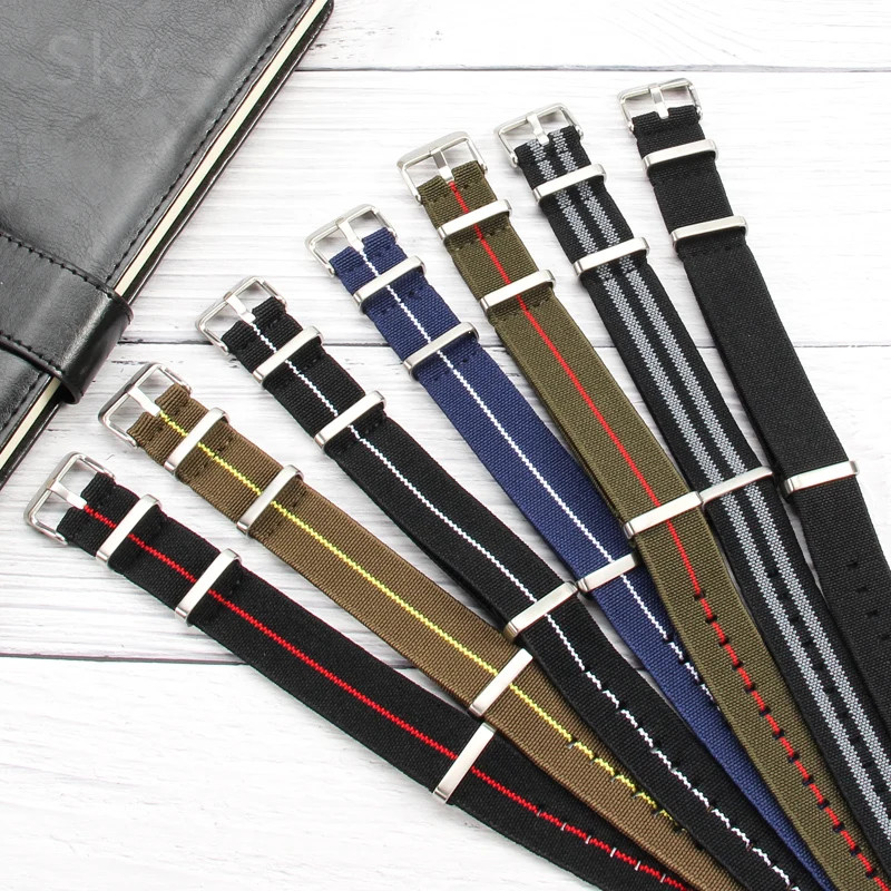 60’S French Army Watch Strap for Nylon Watchband for Rolex Seiko Tudor Rolex Bla