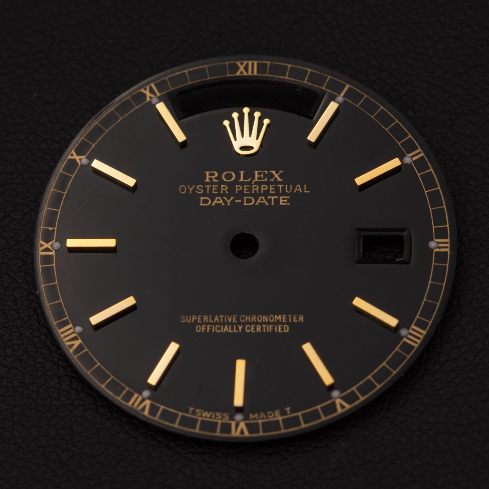 Rolex Dial Custom Black Index 36mm for Day – Date Watches