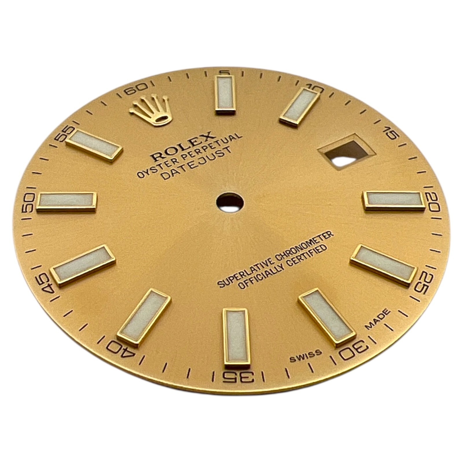 Genuine Rolex Oyster Perpetual Datejust 41mm Dial Champagne Gold 116333