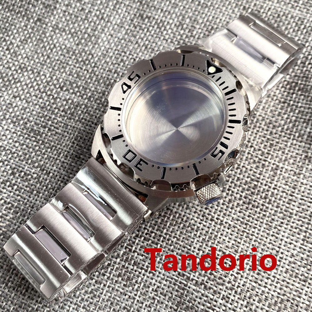 42mm AR Sapphire Crystal Watch Case for NH34 NH35A NH36 200M Monster 3.8 o’clock