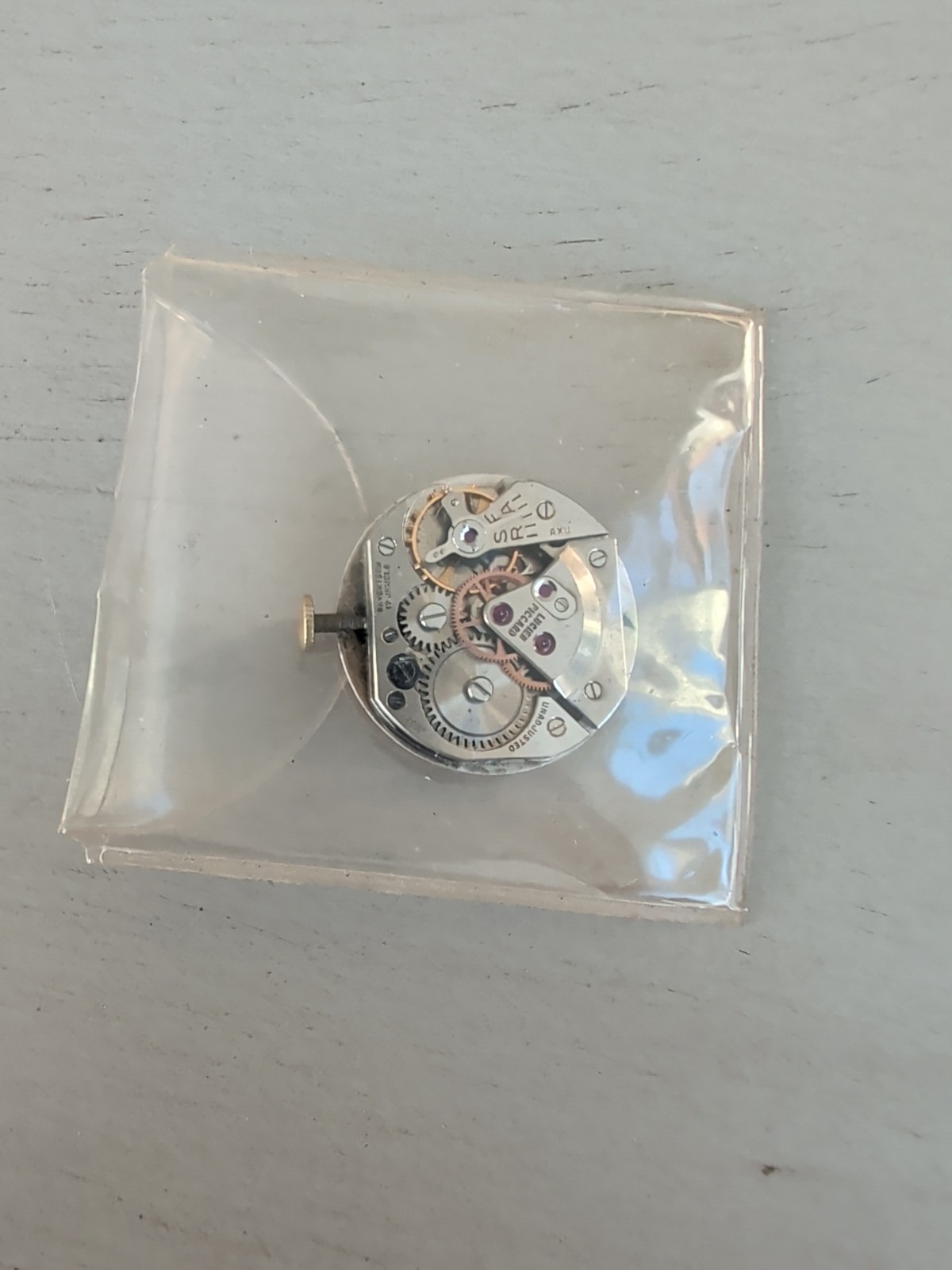 Lucien Picard Watch Movement Swiss 17 Jewel AXU 24mm Gold Dial Ticking
