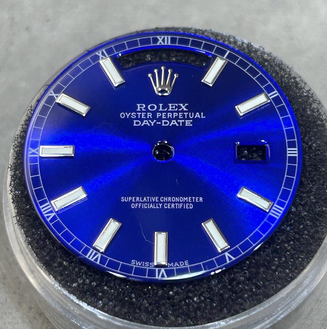 Rolex Quickset President Custom Blue Lume Index Dial For 18239 118239 118209