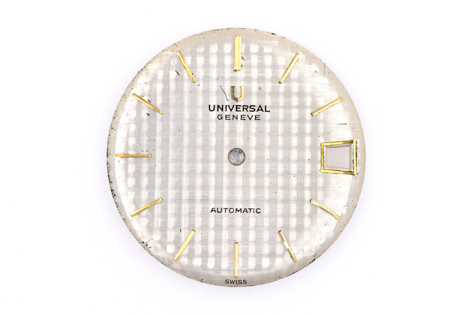 UNIVERSAL GENEVE Automatic Vintage Watch Dial Fabric Design 27.9mm (ZB1049)
