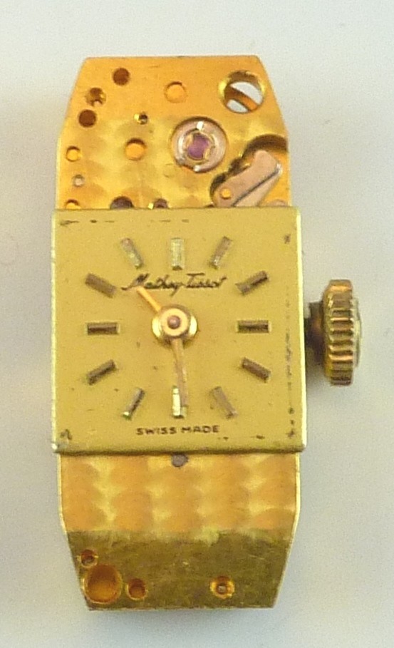Vintage Mathey – Tissot Movement – 17 Jewels – Parts / Repair