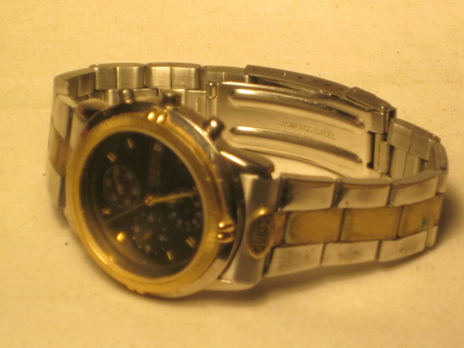 parts repair GUESS Chronograph wrist watch watch 1995 date time wristwatch