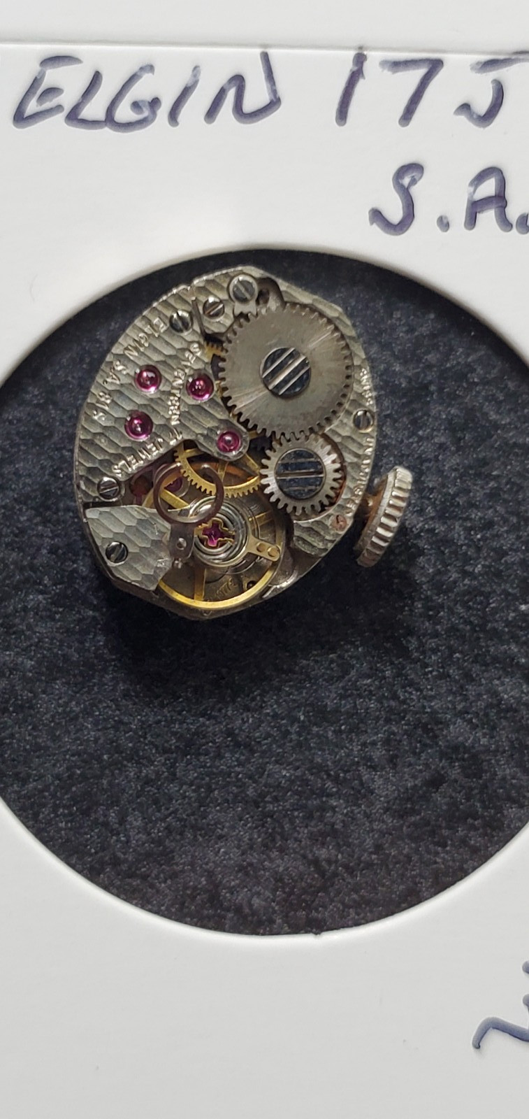 WOMANS LADY ELGIN 17j S A 815 WRIST WATCH MOVEMENT #3036