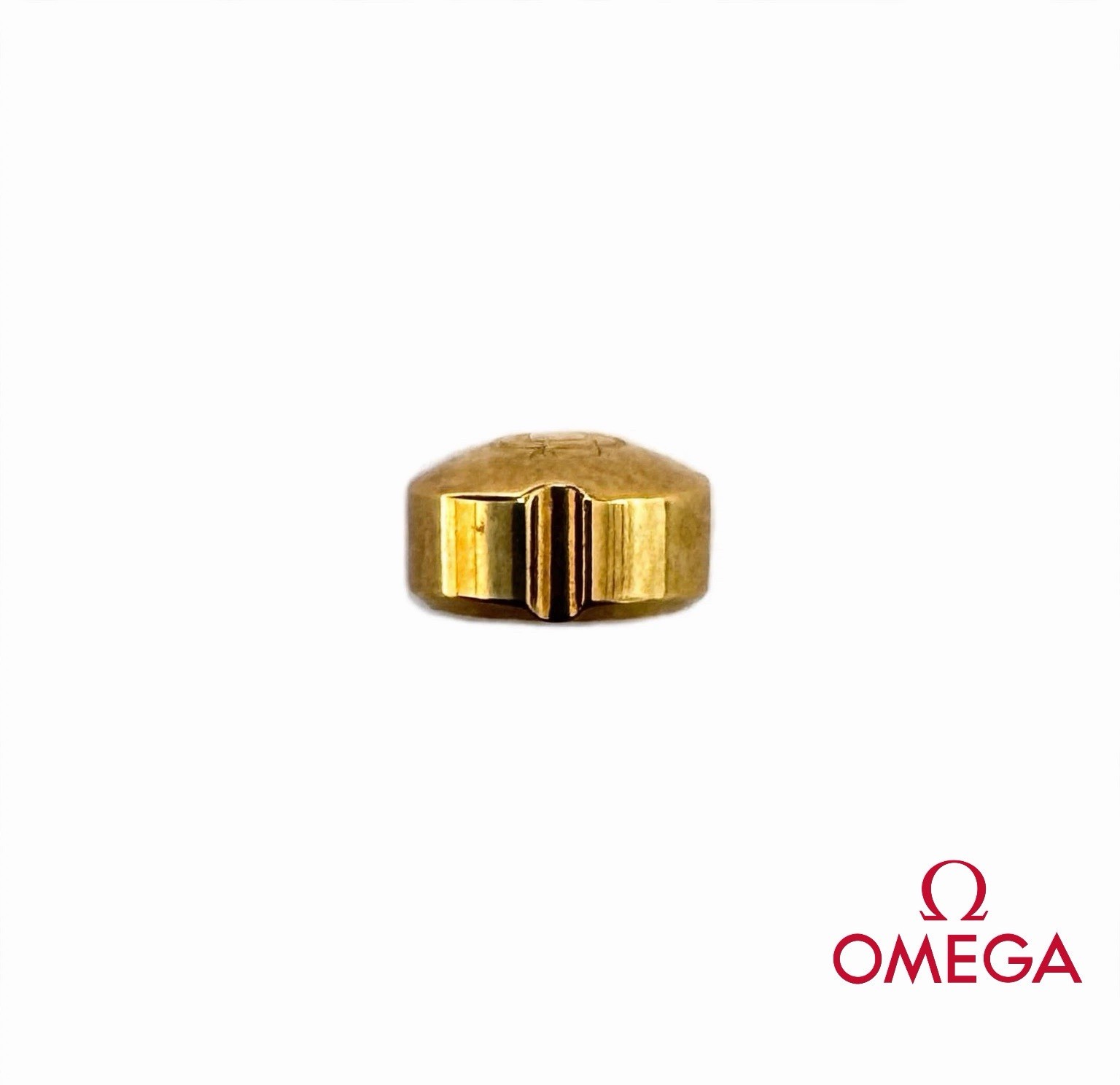 Omega 42023 gold crown – width 5.3MM X 3MM 0.90MM passage