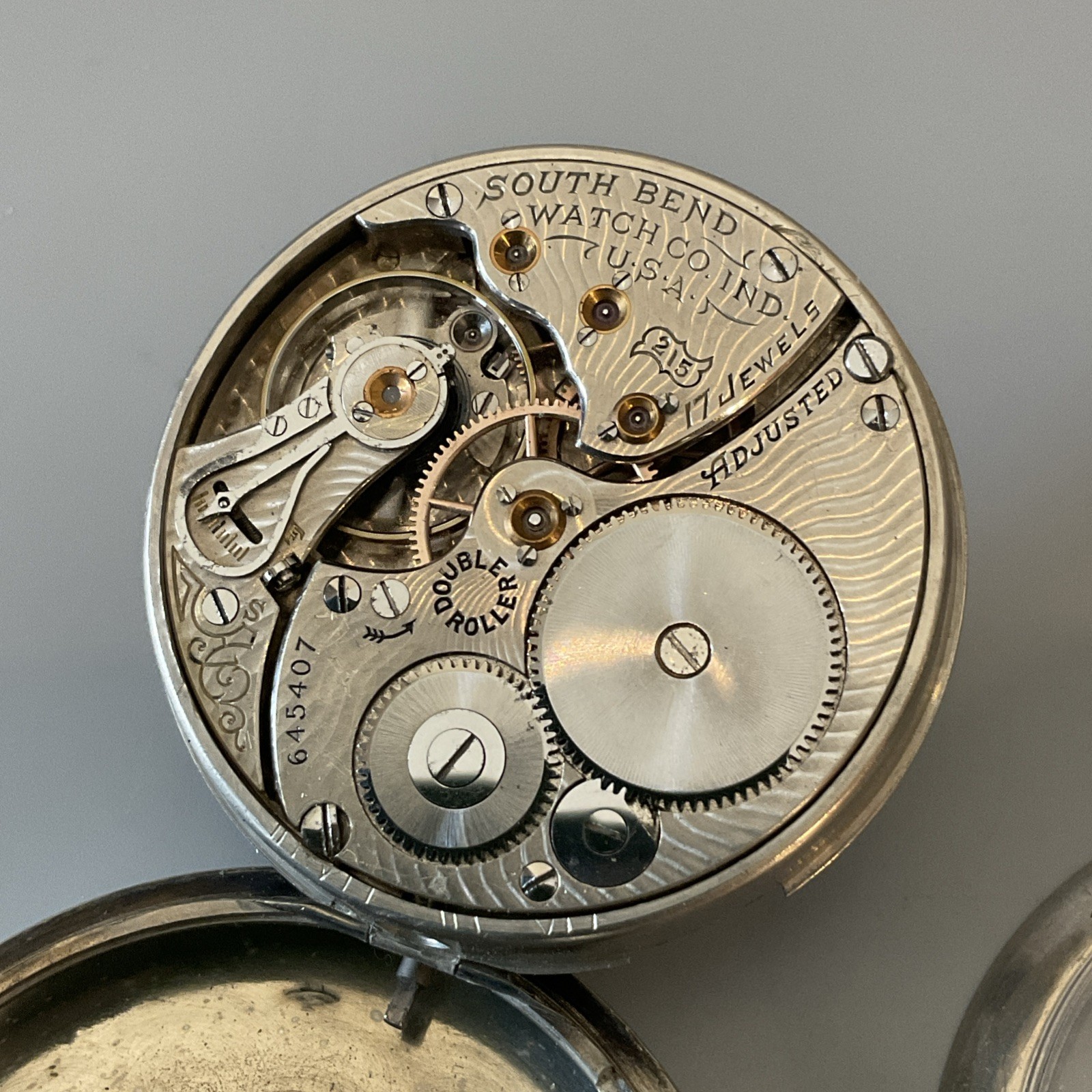 Works! Antique 16s 1910 South Bend 17j Mechanical Pocket Watch Movement 215