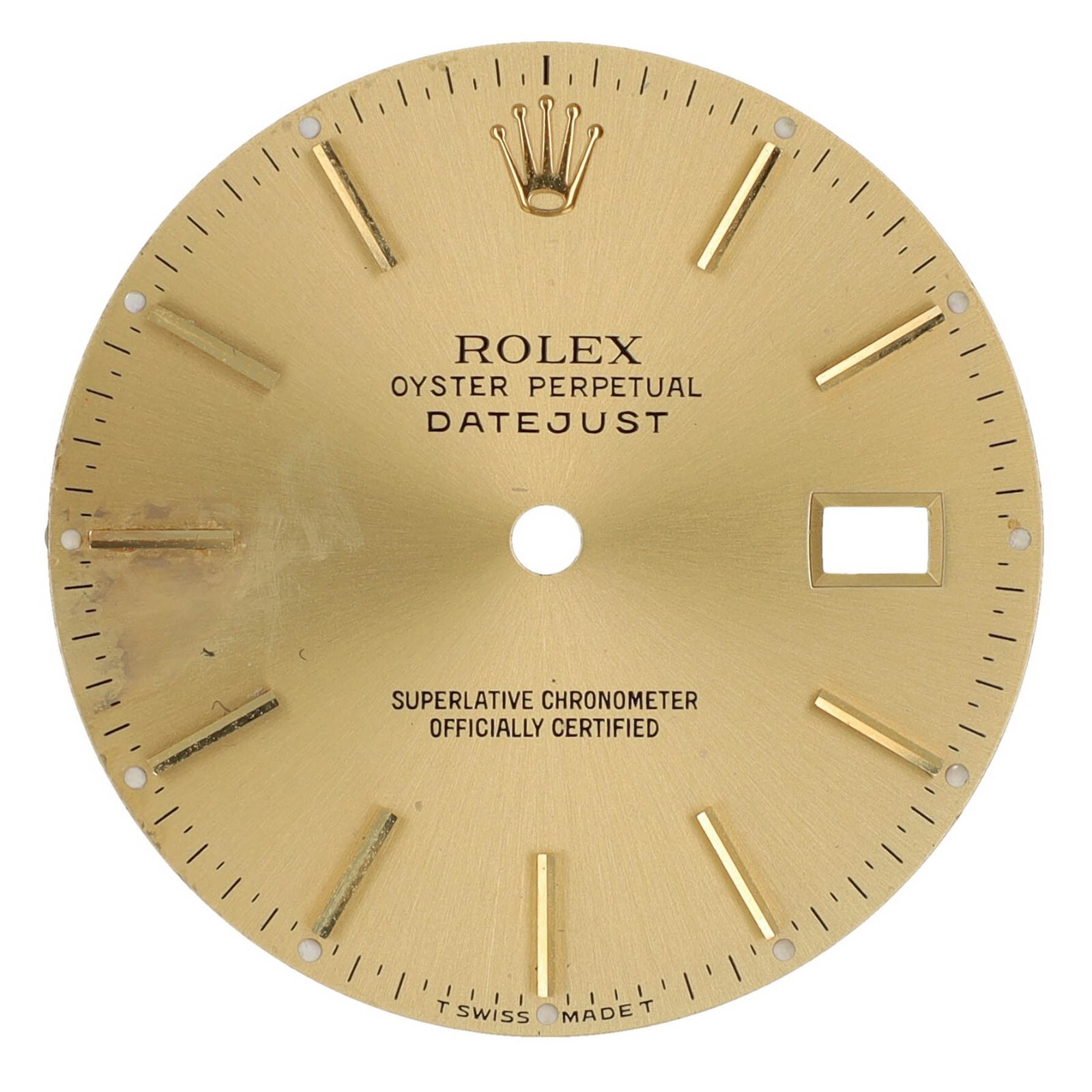 ORIGINAL ROLEX CHAMPANGE INDEX DIAL 36MM QUICKSET 16013 16233 – CHECK CONDITION