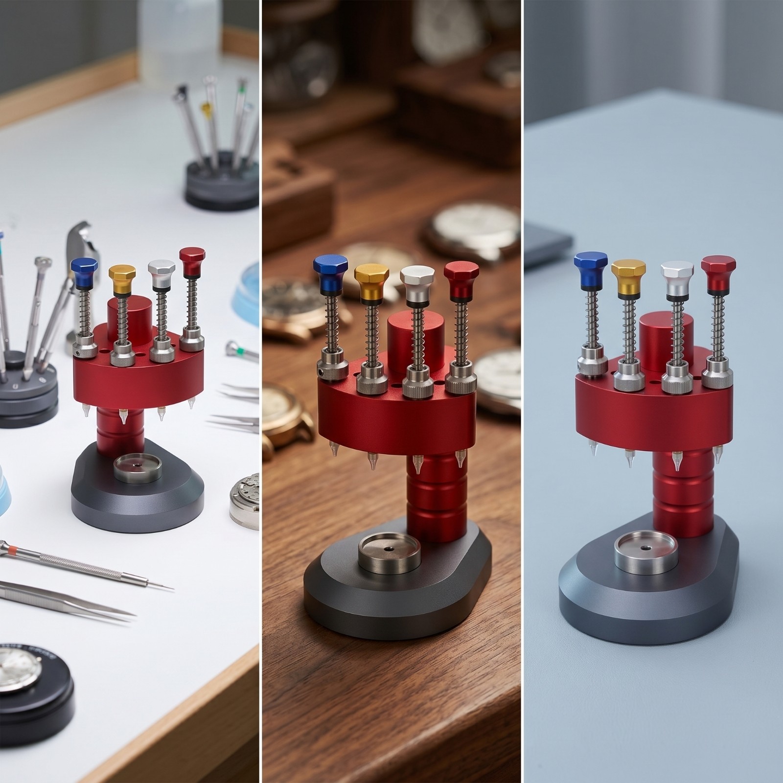 Manual Watch Hand Setter Metal Watch Hand Setting Machine Colored Tops