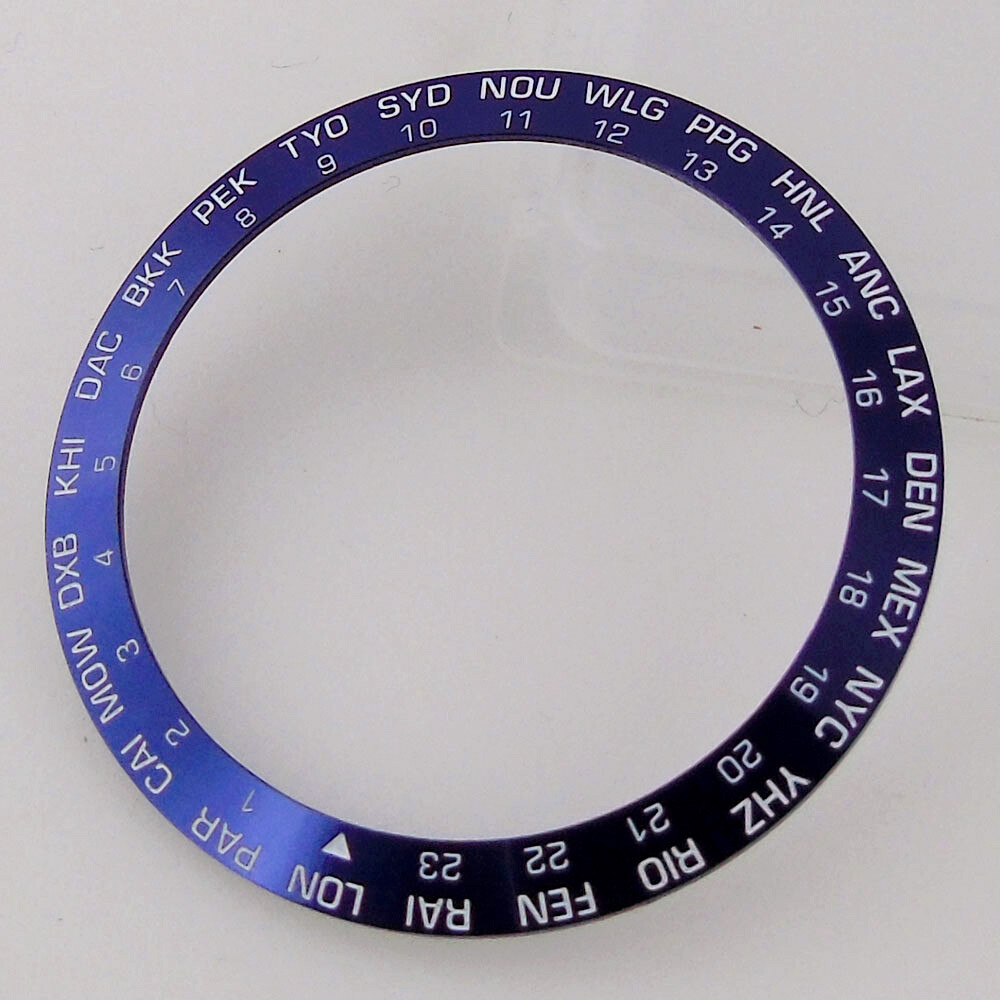 38mm*30.6mm Sloped Red/Blue/Black Bezel Aluminum Bezel Inserts it 40mm Men Watch