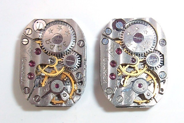 Lot 56 ladies watch movements Zarja Geneve Waves Anglage 14×18 mm Steampunk Art