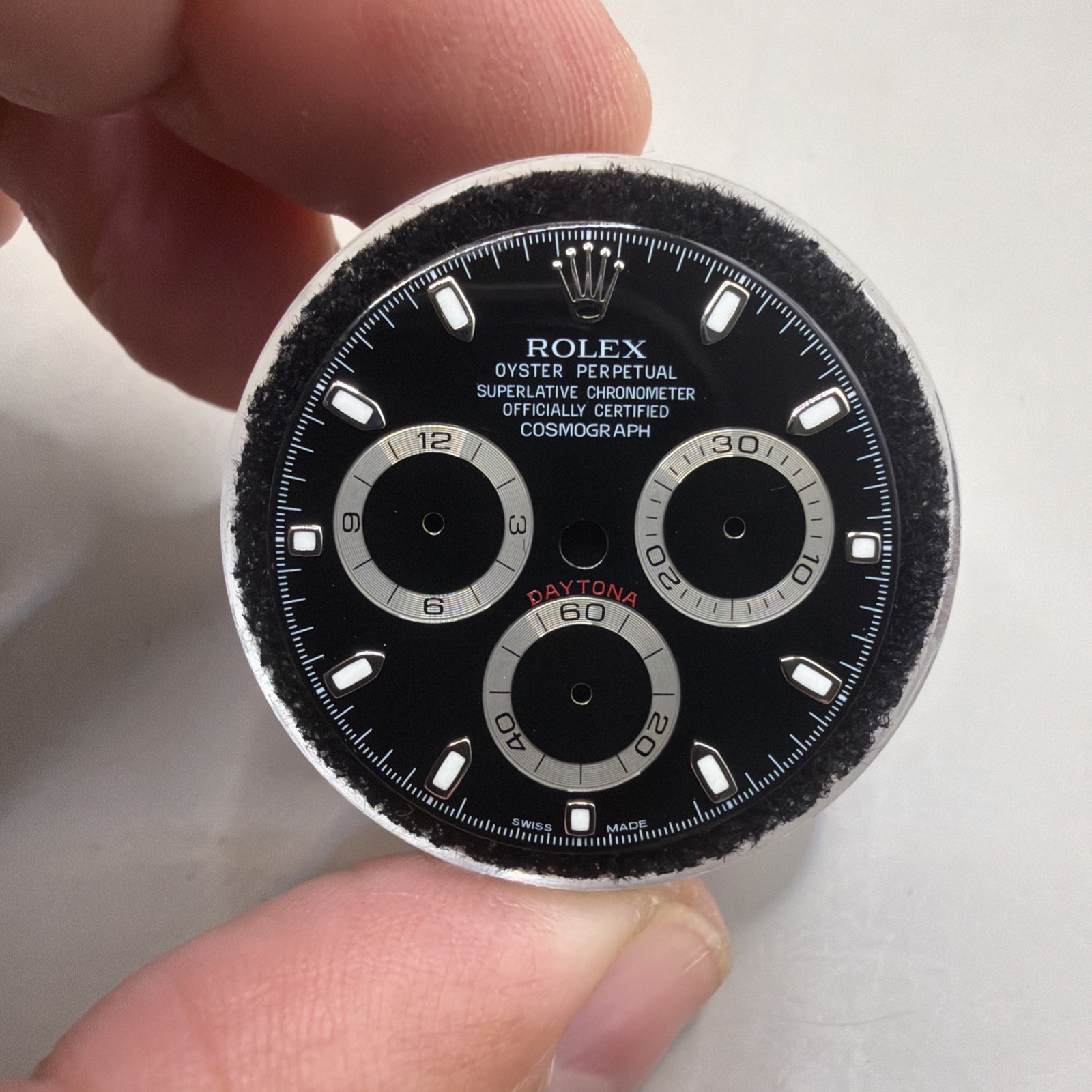 Rolex Mint Black Daytona Dial for model 116520 “APH” DIAL for 116520