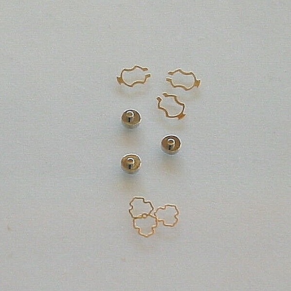 ETA 2640, 2661, 2668, 2671, 2678, 2688, 6 each regulator screw, Incabloc springs