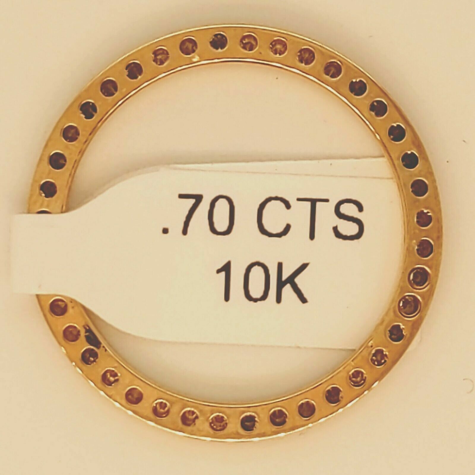 Custom Ladies .70CT Diamond Bezel For Rolex Ladies 26MM in 10K YG