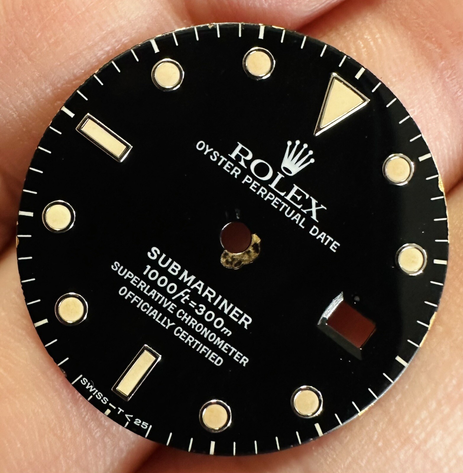 Rolex Black Dial Trit For Submariner Date Model Ref 16610 16800 168000