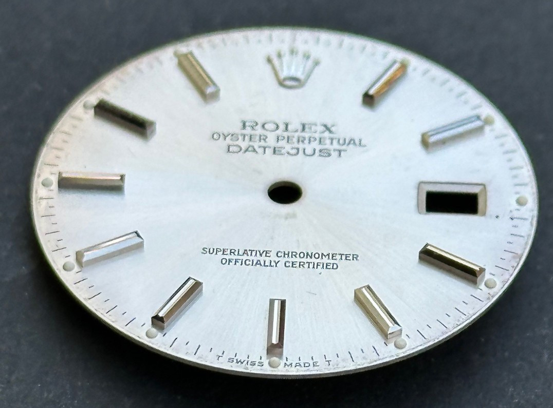 Vintage Rolex Oyster Perpertual Datejust Watch Dial For 36mm Case 16030 16014