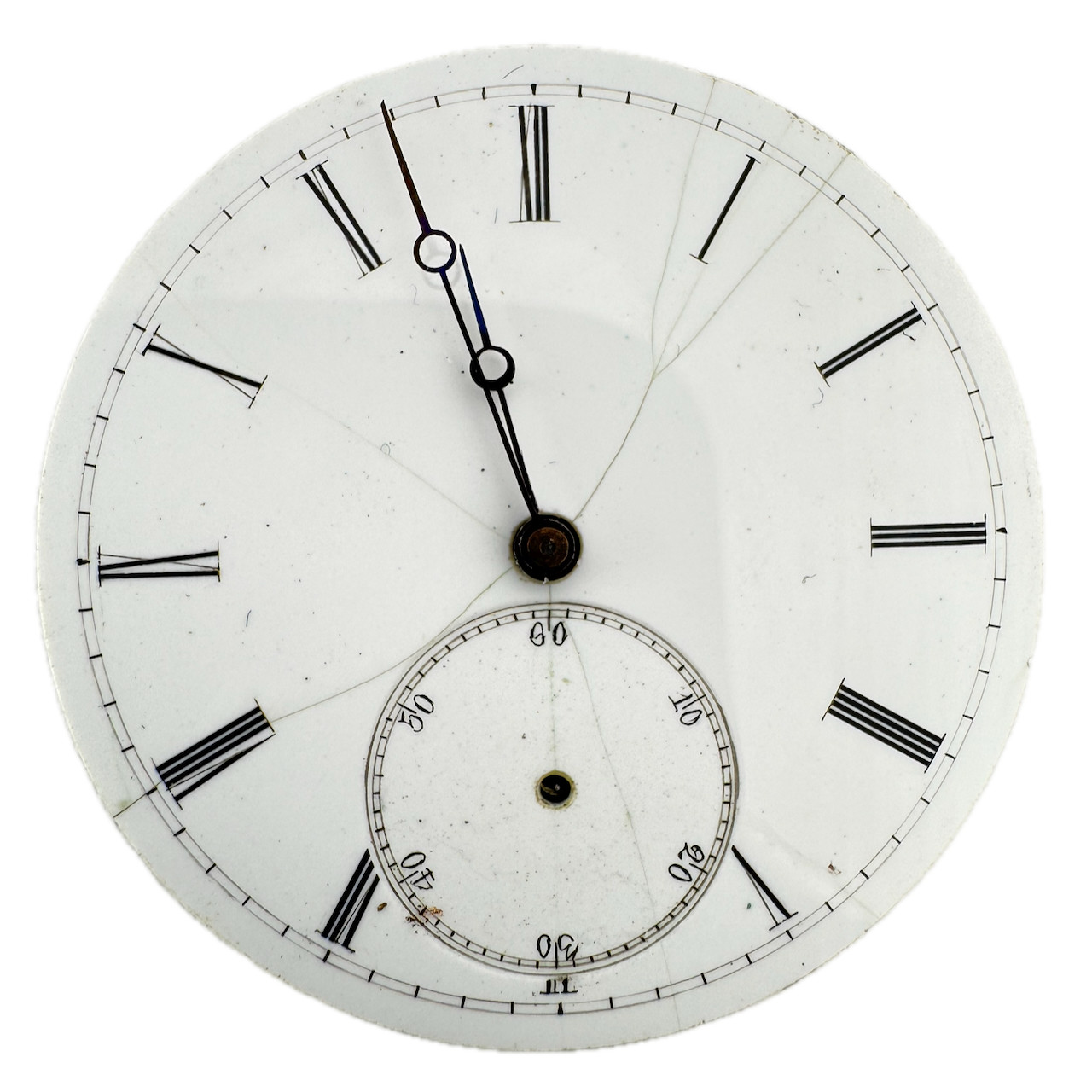 Antique 36mm Unbranded Key Wind Cylinder Escapement Pocket Watch Movement Swiss