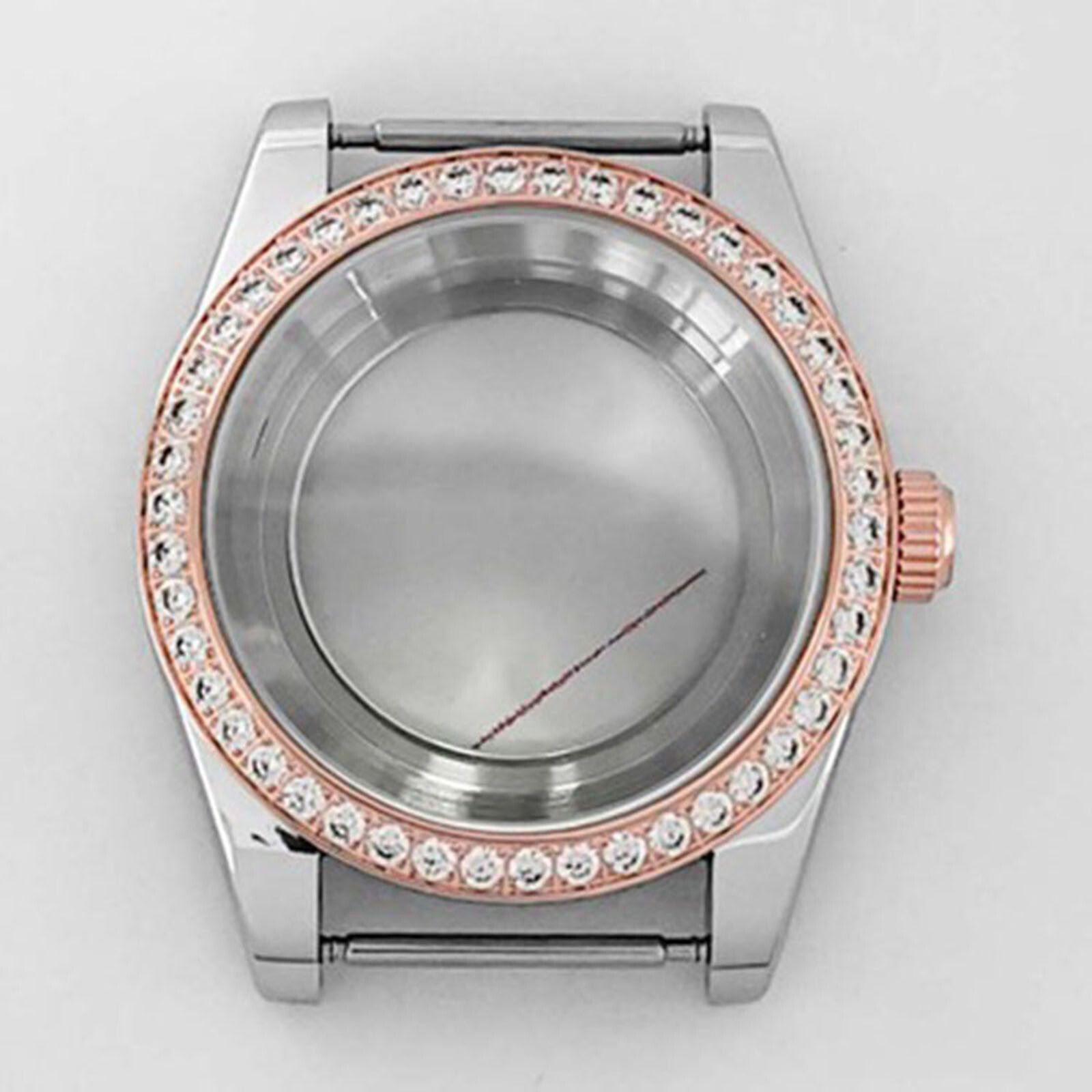 39mm Stainless Steel Watch Case Modified With Watch Part For Nh35/36 Movement
