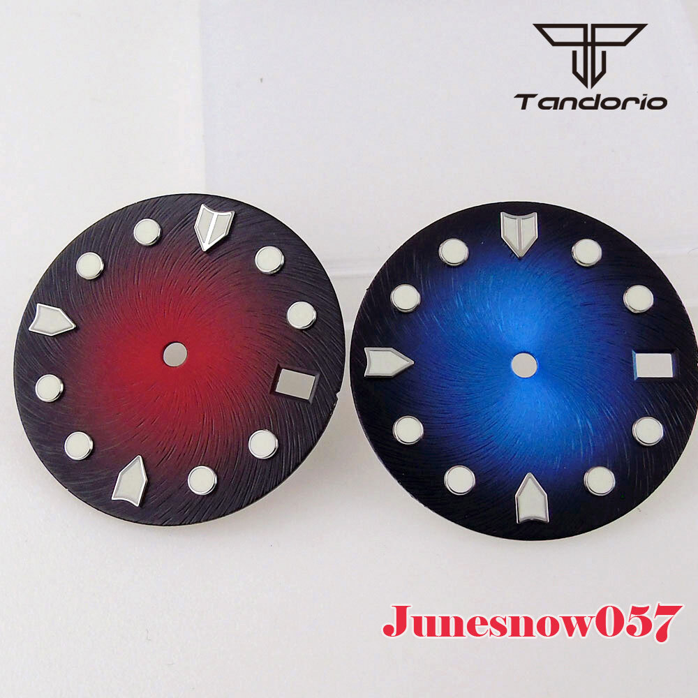 Accessories Parts 28.5mm Sterile Gradient Watch Men Lume Dial Fit NH35A NH36 SKX