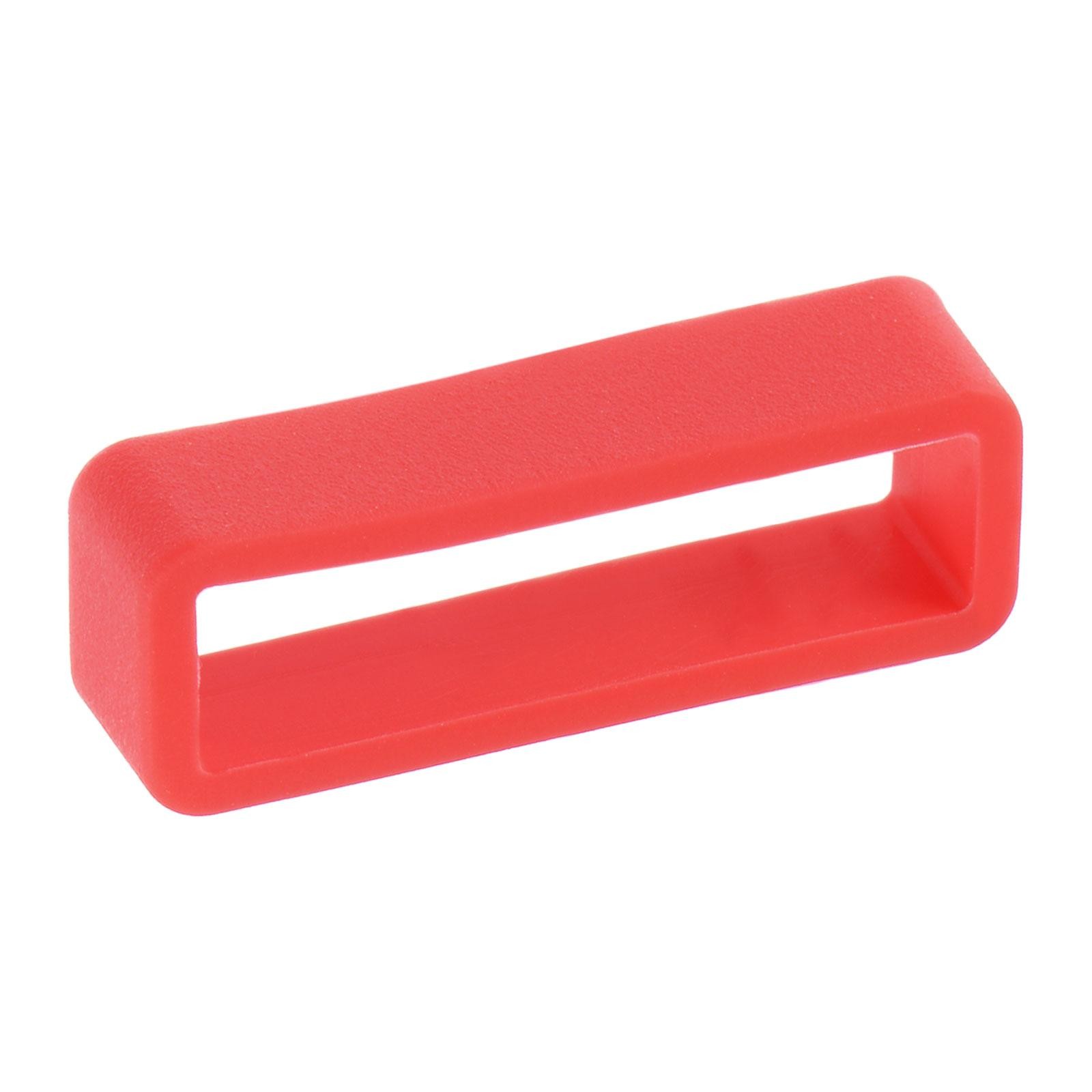 Watch Band Strap Loops Silicone for 26mm Width Watch Band Red 4Pcs
