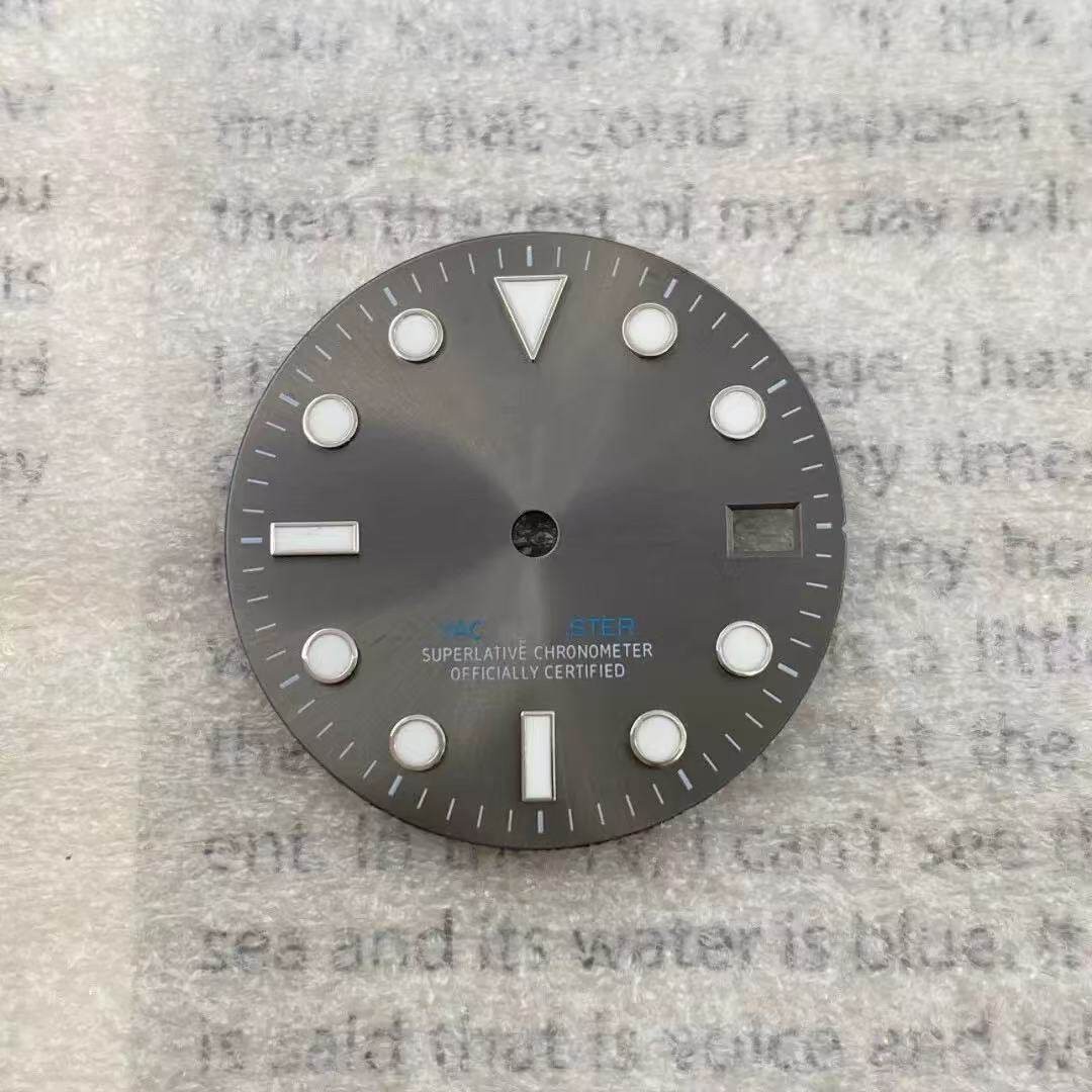 28.5mm Watch Dial Green Blue Luminous for Nh35 Nh36 Movement Watch Accessories