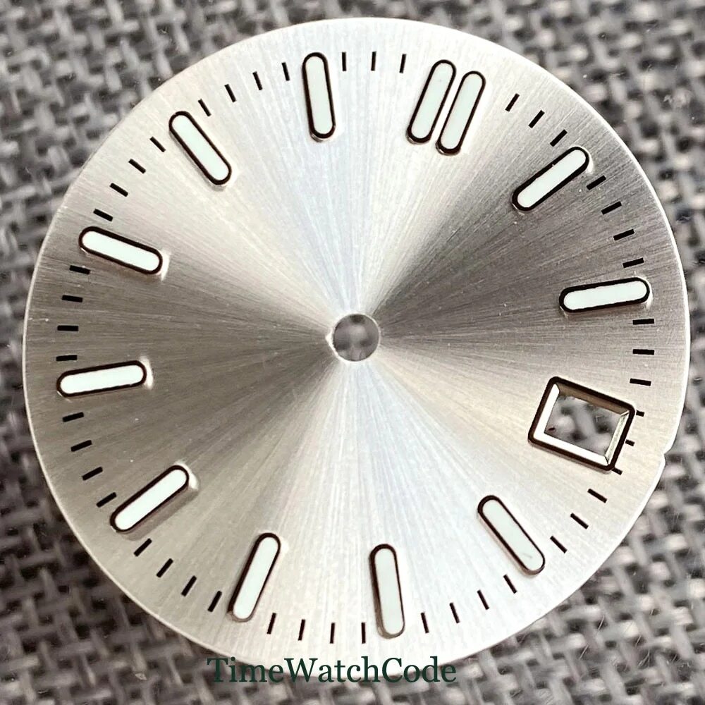 Sunburst Watch Dial Face for NH35 NH36 NH38 Movement Luminous Black Blue 29mm