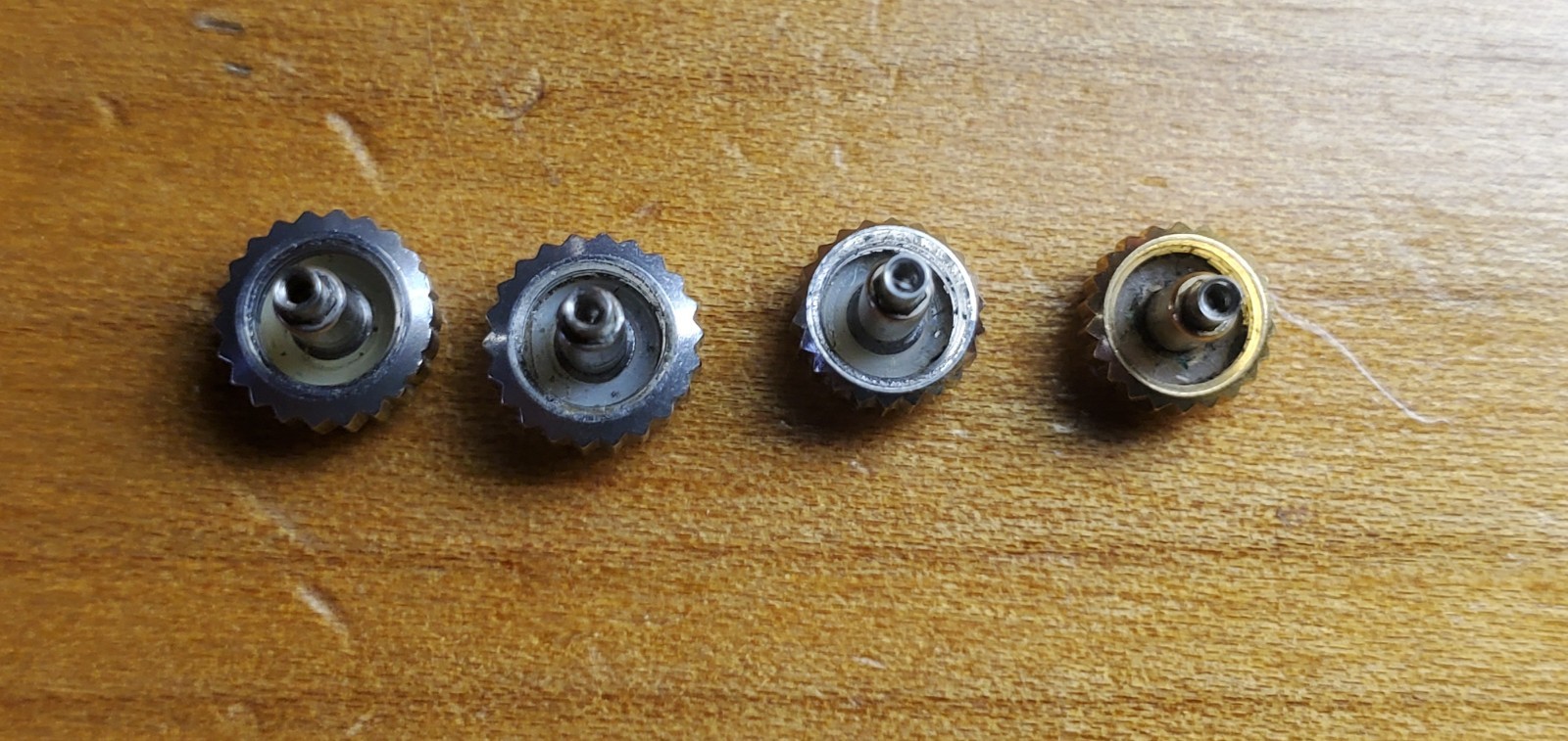 ROLEX Crown LOT Parts 604-0 603-0 531-8 531-8 (Two dots) Modern day Rolex watch