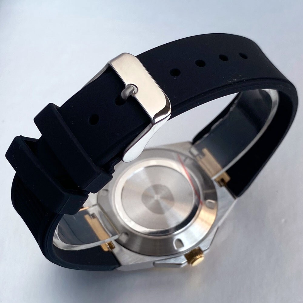 Silver Golden Two Tone Bezel For Engineer Sapphire Watch Case Fit NH35 NH36 NH38