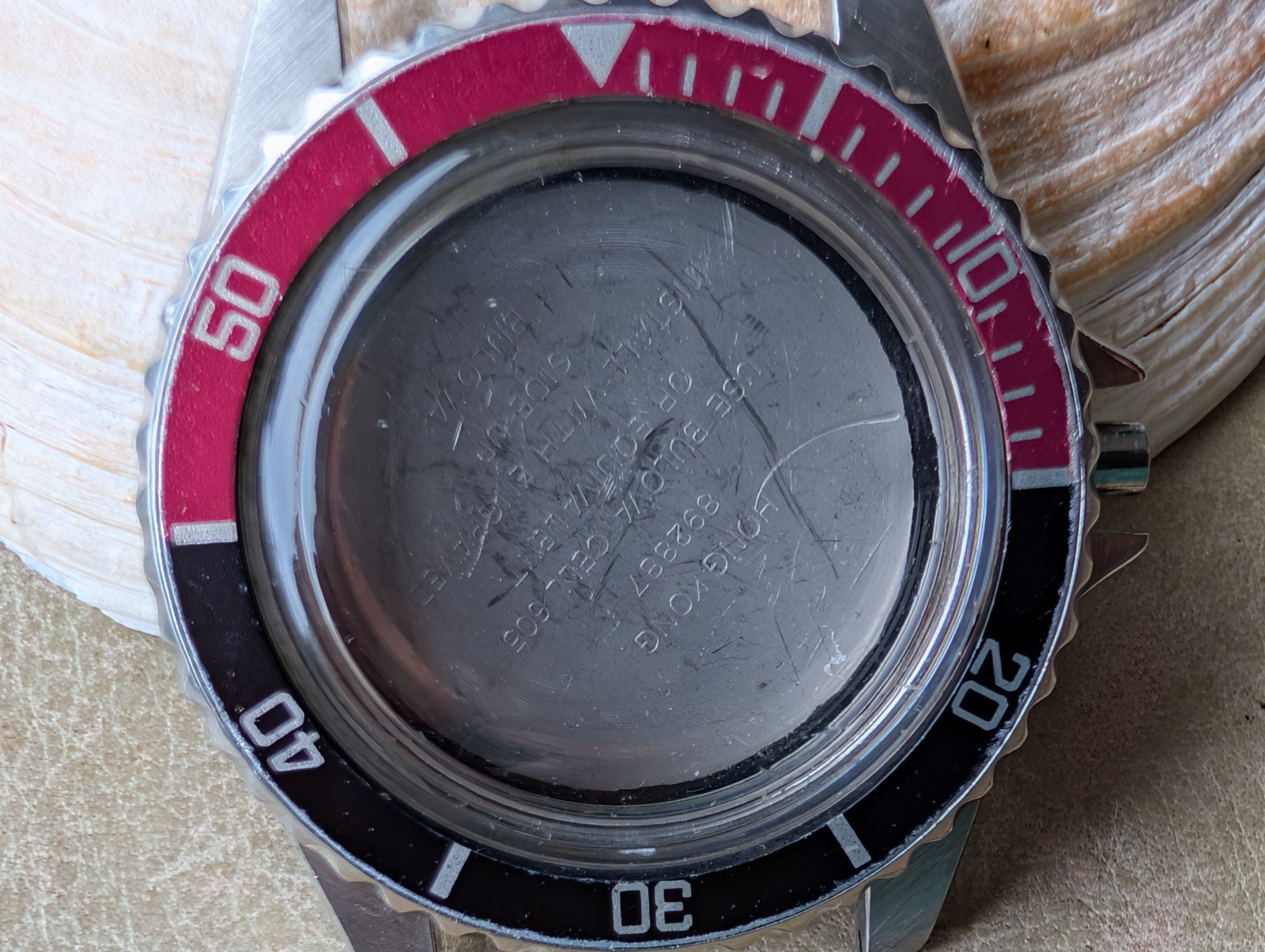 Vintage 1980 Bulova Caravelle Quartz ‘892887’ Diver CASE/BEZEL/INSERT/CRYSTAL