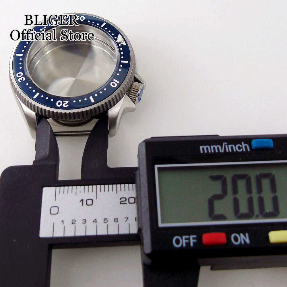 200M Waterproof 37mm Dive Watch Case Fit NH35 ETA 2824 PT5000 Sapphire 120 Click