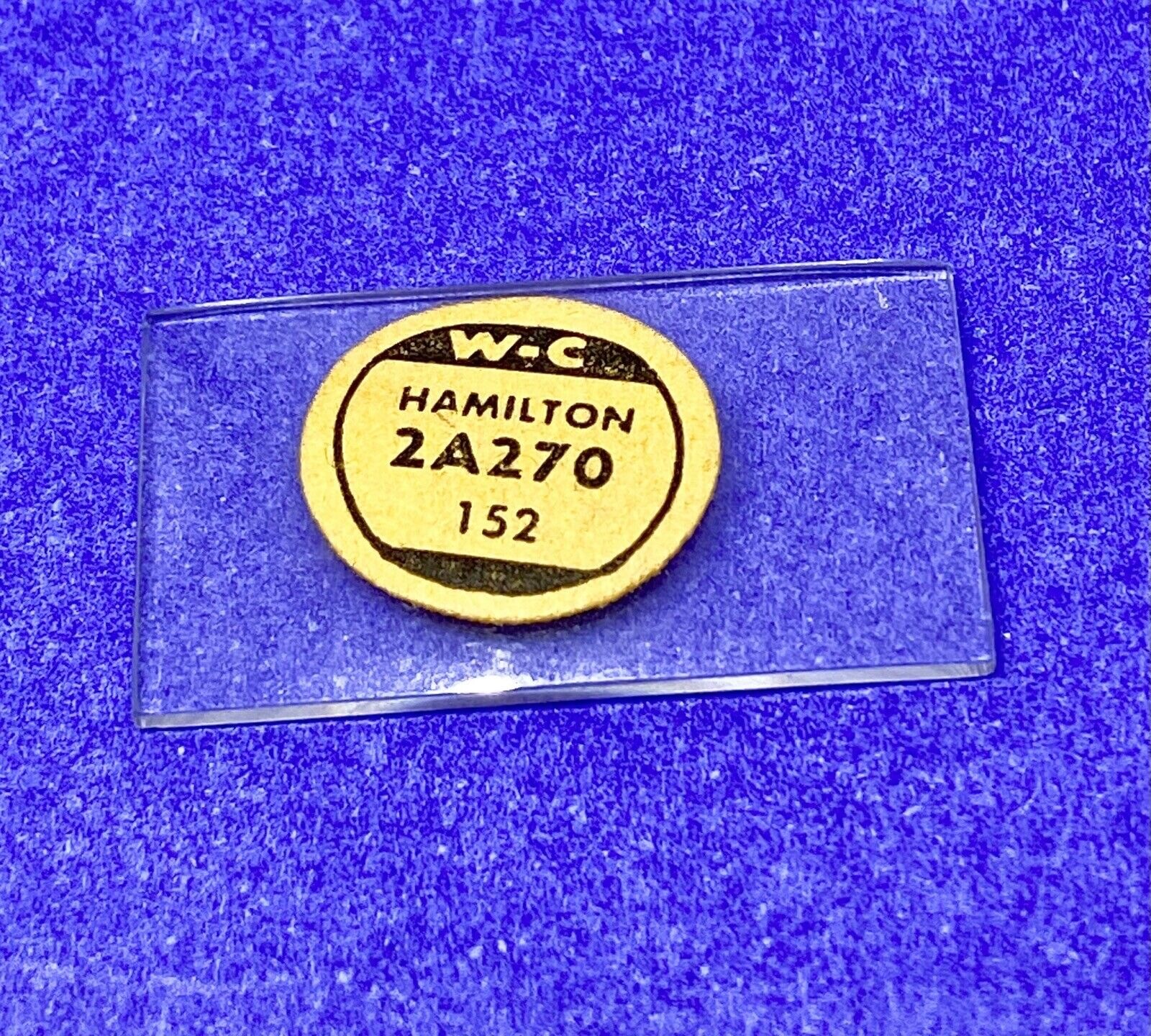 Hamilton Watch Crystal 27.0 x 15.2 mm Mineral Glass Rectangle W-C 2A270