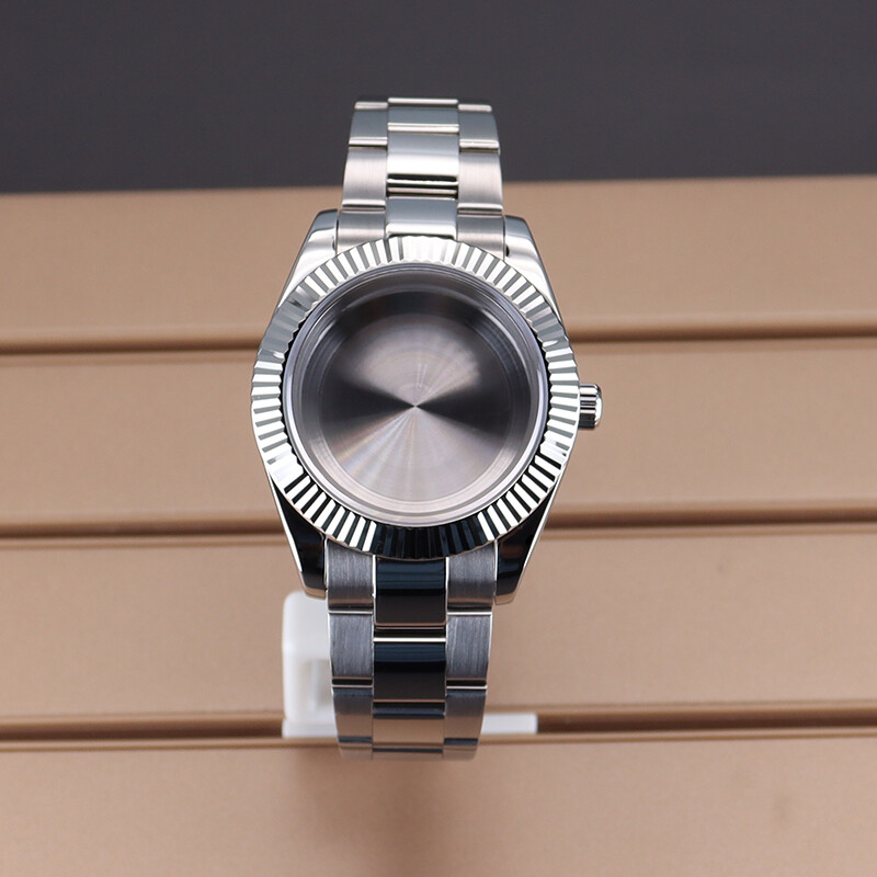 36mm/39mm Watch Case Oyster Strap Sapphire Glass For Seiko Nh35/36 8215 Movement