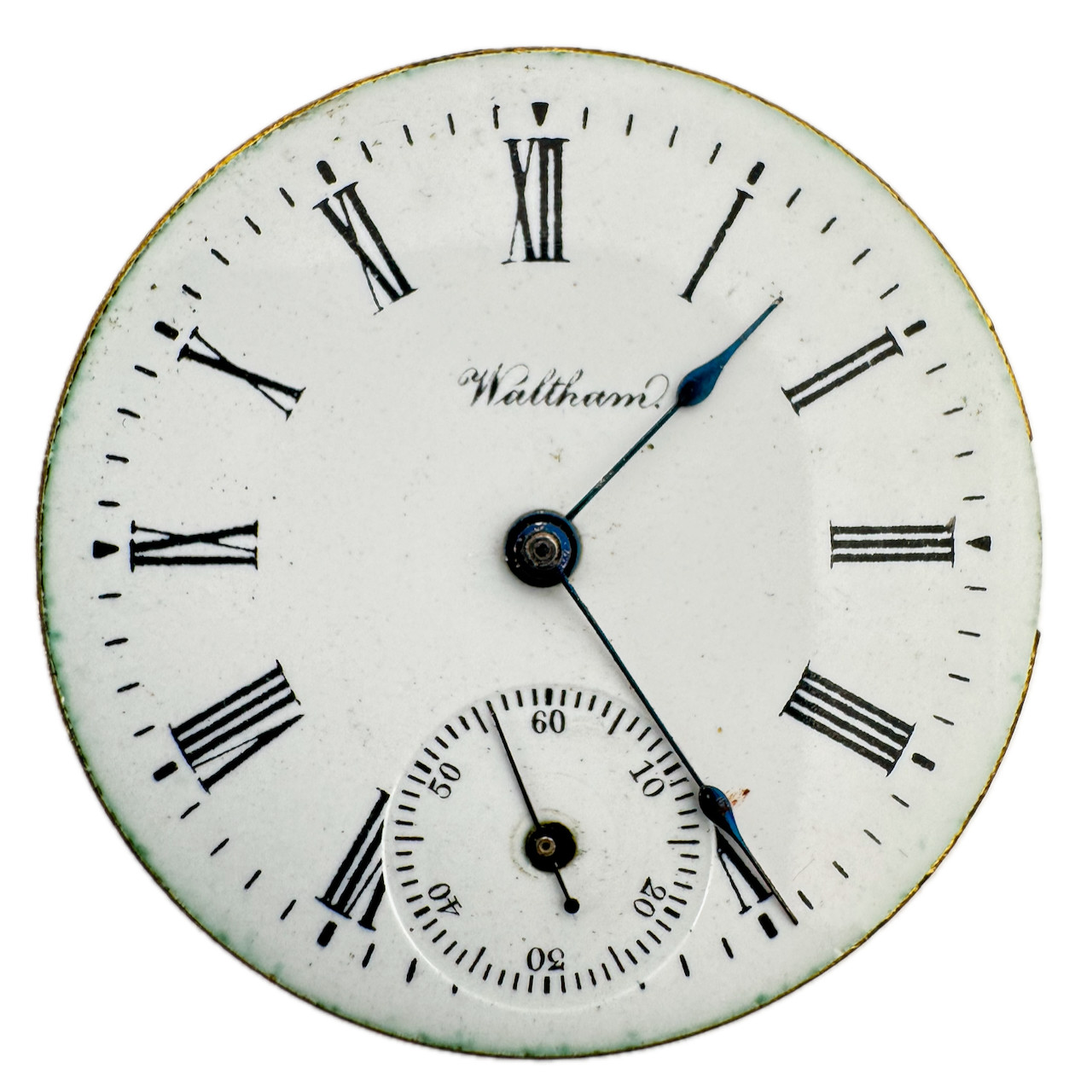 Antique 0s 1901 Waltham 1891 7J Mechanical Hunter Pocket Watch Movement Seaside