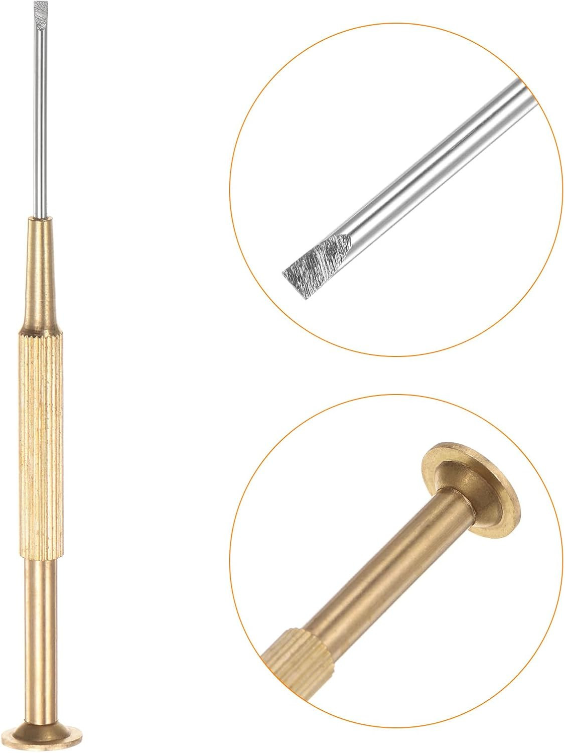 Watch Screw Tube Rod Stainless Steel Watch Strap Pins with Slotted Screwdriver