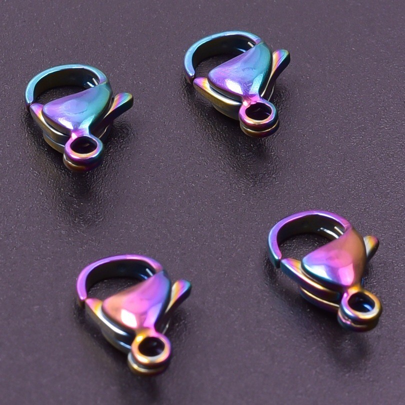Lobster clasps S.steel Colorful Jewelry Pendant Buckle DIY Jewelry Accessories