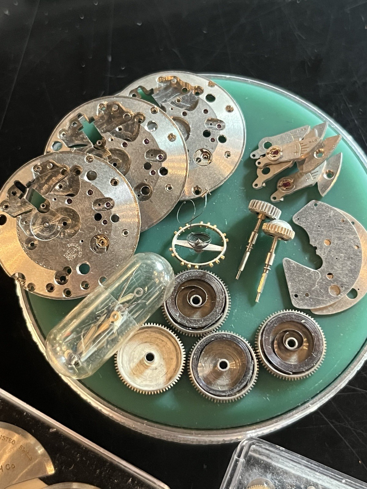 Lot Of Parts For Felsa Cal. 690 Automatic BIDYNATOR Watch Movements 17j