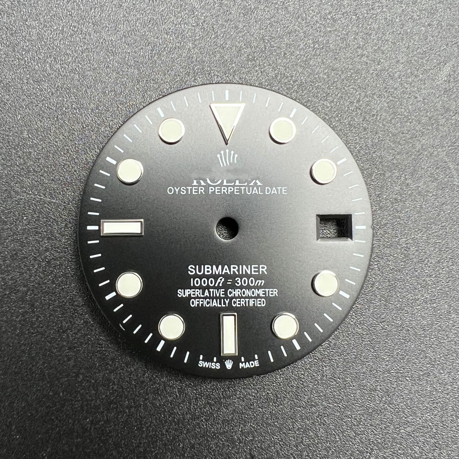 29mm Sun Pattern Watch Dial Green Luminous for NH35 NH36 Movement Watch Parts