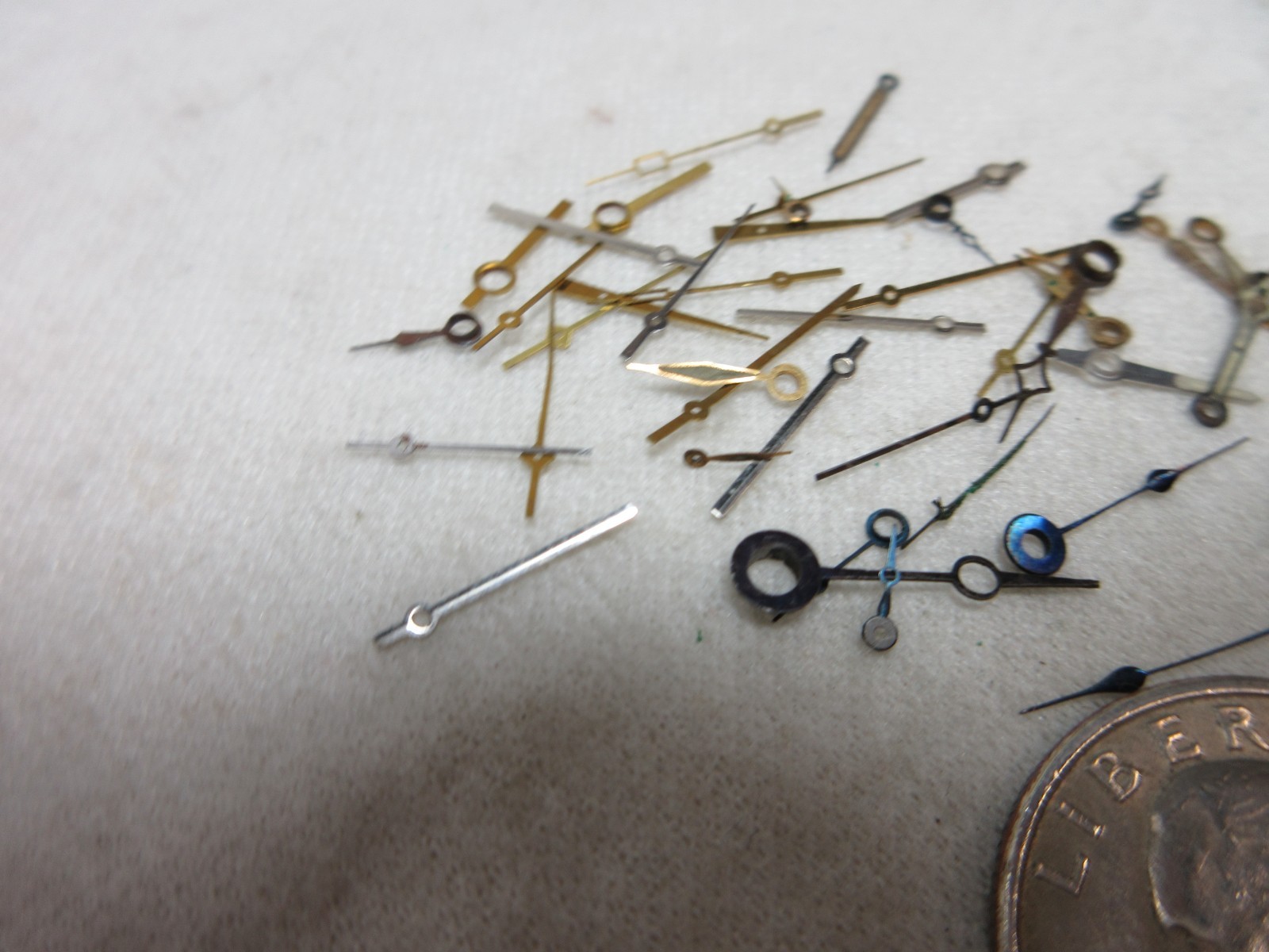 LOT OF 40 WATCH HANDS WATCHMAKER PARTS ASSORTED LOT POCKET / WRIST WATCH