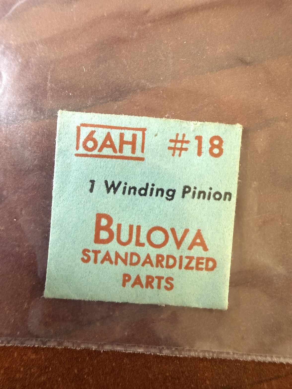Bulova 6AH Winding Pinion #18 NOS Genuine Vintage Watch Part New Old Stock