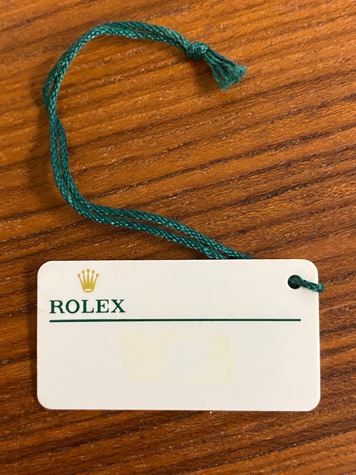 Rolex 116621 Yacht-Master 40 Genuine White Hang Tag (P)