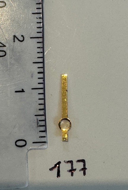 Lot of 10 Pairs Yellow Gold Color Hands Diameter 177 and 126 NOS