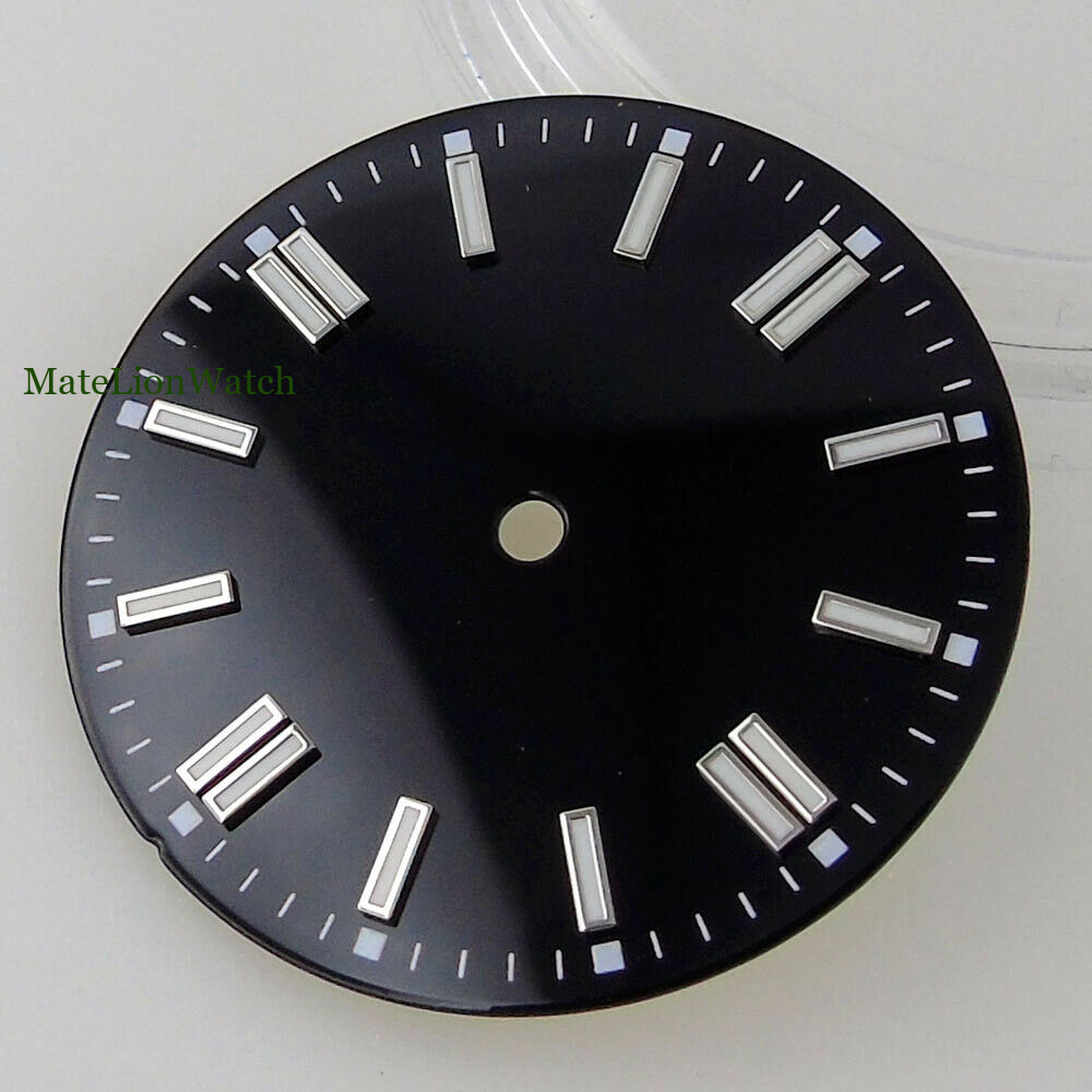 29mm Sterile Watch Dial For ETA2824 2836/Miyota8215 821A/DG2813 3804 Green Lume